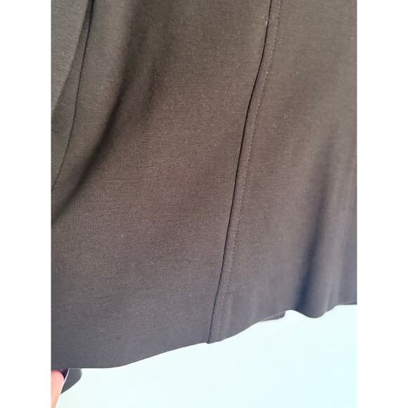 EILEEN FISHER Viscose Stretch Ponte chocolate brown blazer + dress 2pc suit set - Picture 6 of 15